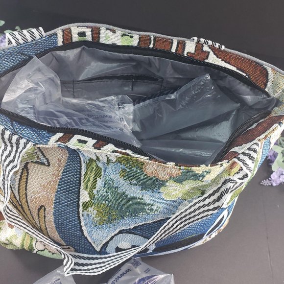 Stitch Canvas Casual Shoulder Tote Bag - Picture 7 of 16